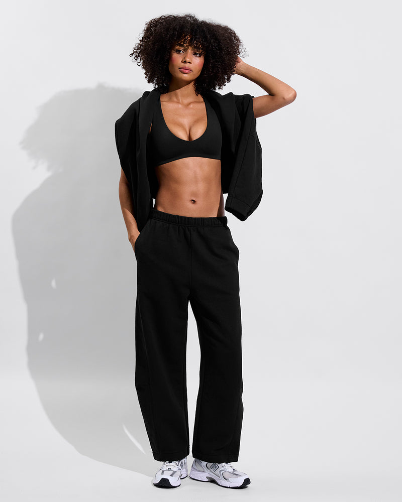 La Crosse Top + Beach Side Sweatpant - Jet (Size S)