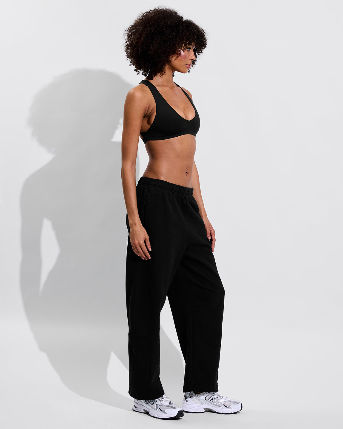La Crosse Top + Beach Side Sweatpant - Jet (Size S)