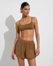 Pool Days Top + Breeze Short - Tan Lines (Size S)