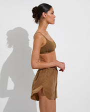 Pool Days Top + Breeze Short - Tan Lines (Size S)