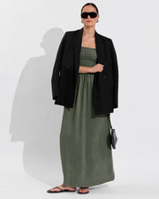 Cabana Maxi Dress - Agave (Size S/M)