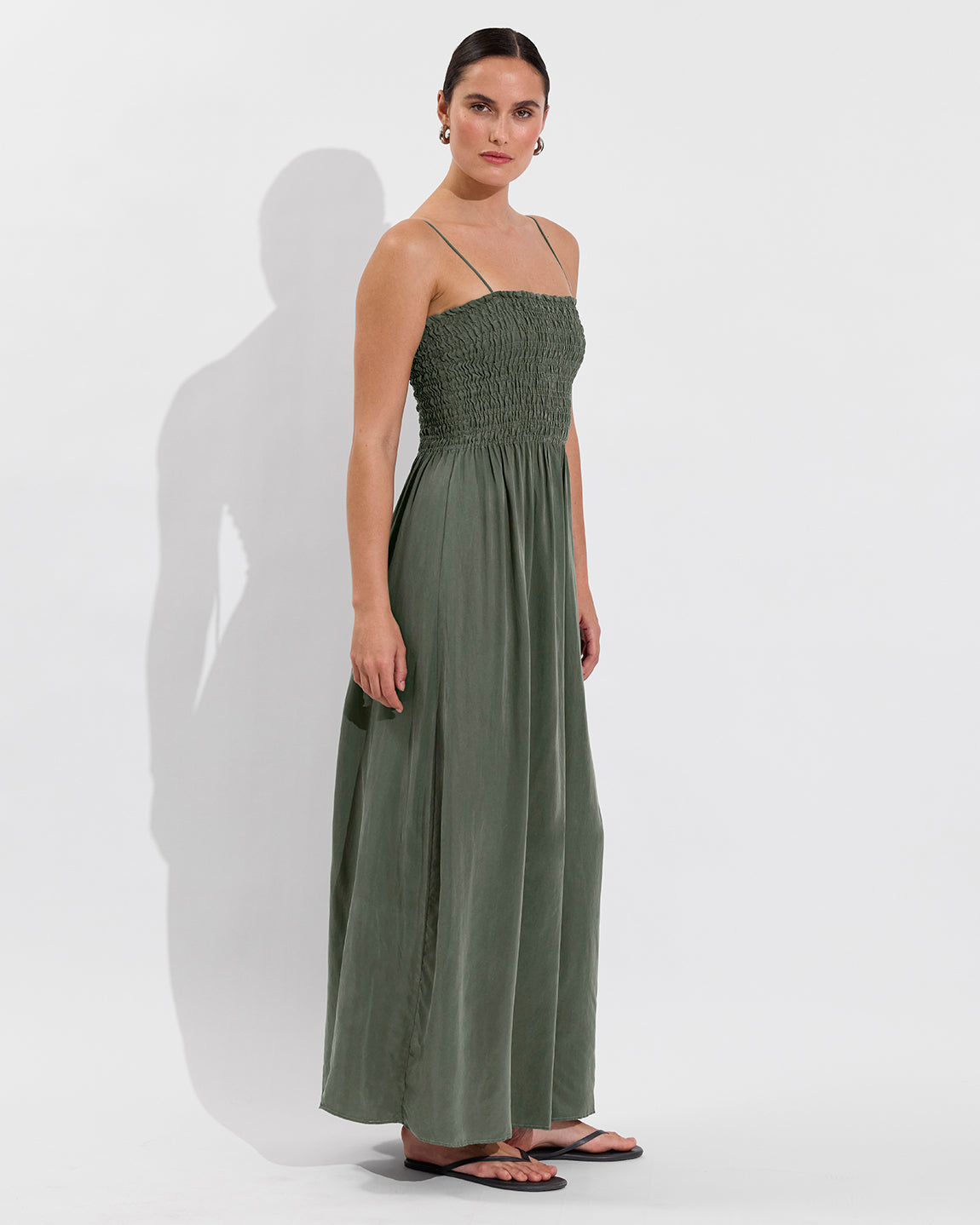 Cabana Maxi Dress - Agave (Size S/M)