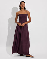Cabana Maxi Dress - Ripple Stripe: Varsity / Tiki