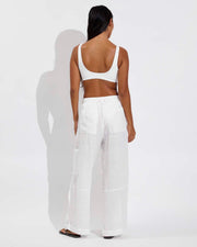 Plunge Top D+ (32DD, Size S) + Carry On Pant - Coconut (Size S)