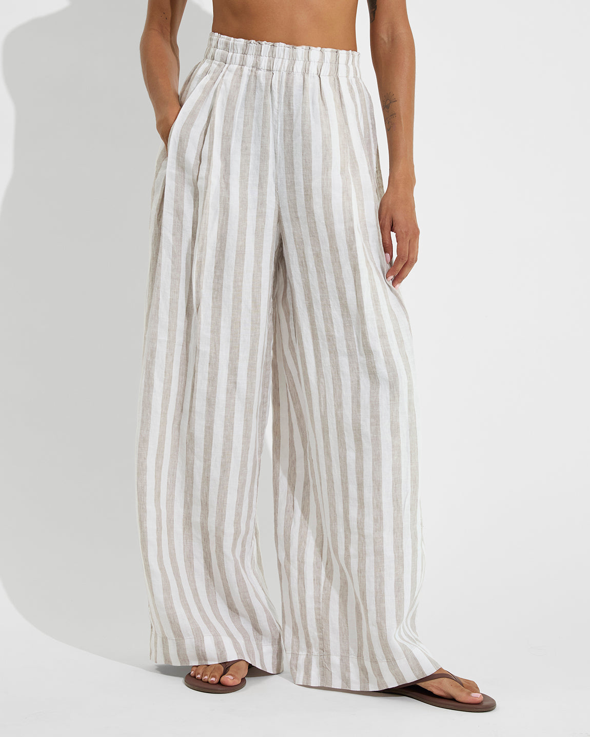 Coastal Pant - Beach/Coconut (Size S)