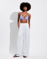 Coastal Pant - Daybreak Stripe: Blue Skies / Coconut
