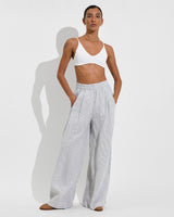 Coastal Pant - Coastal Stripe: Varsity / Coconut