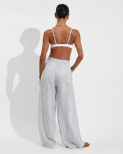 Sunday Top - Coconut + Coastal Pant - Varsity/Coconut (Size S)