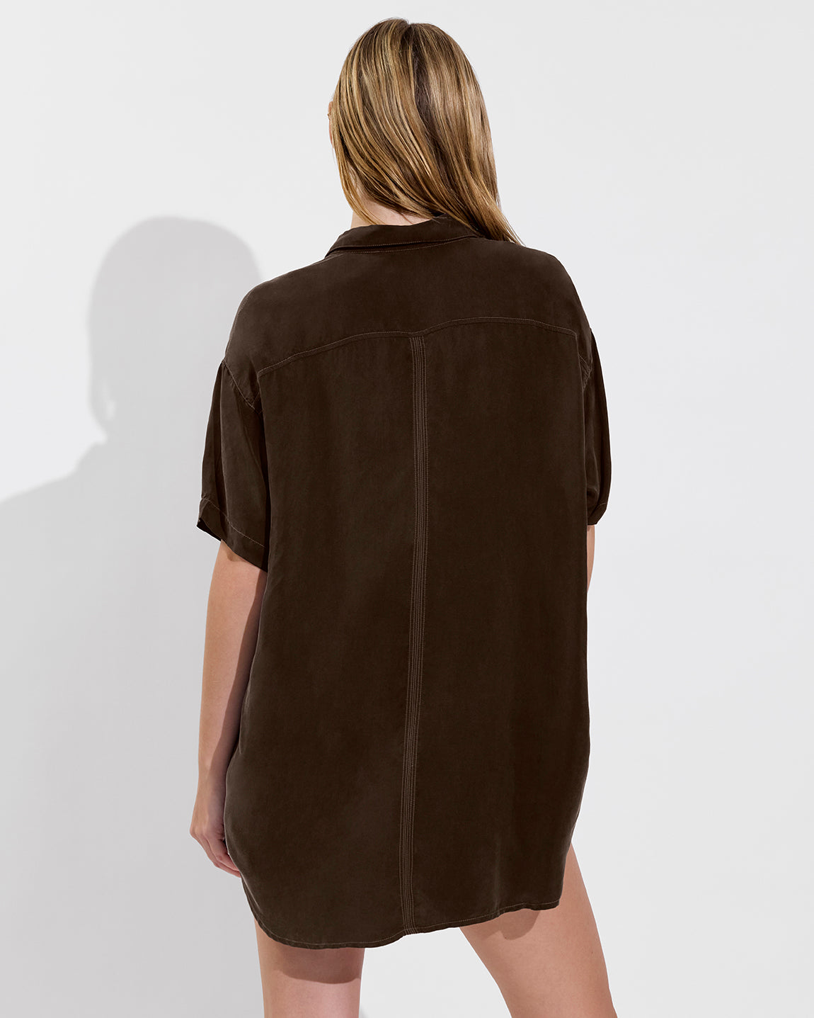 Day Trip Button Down - Cold Brew (Size S/M)