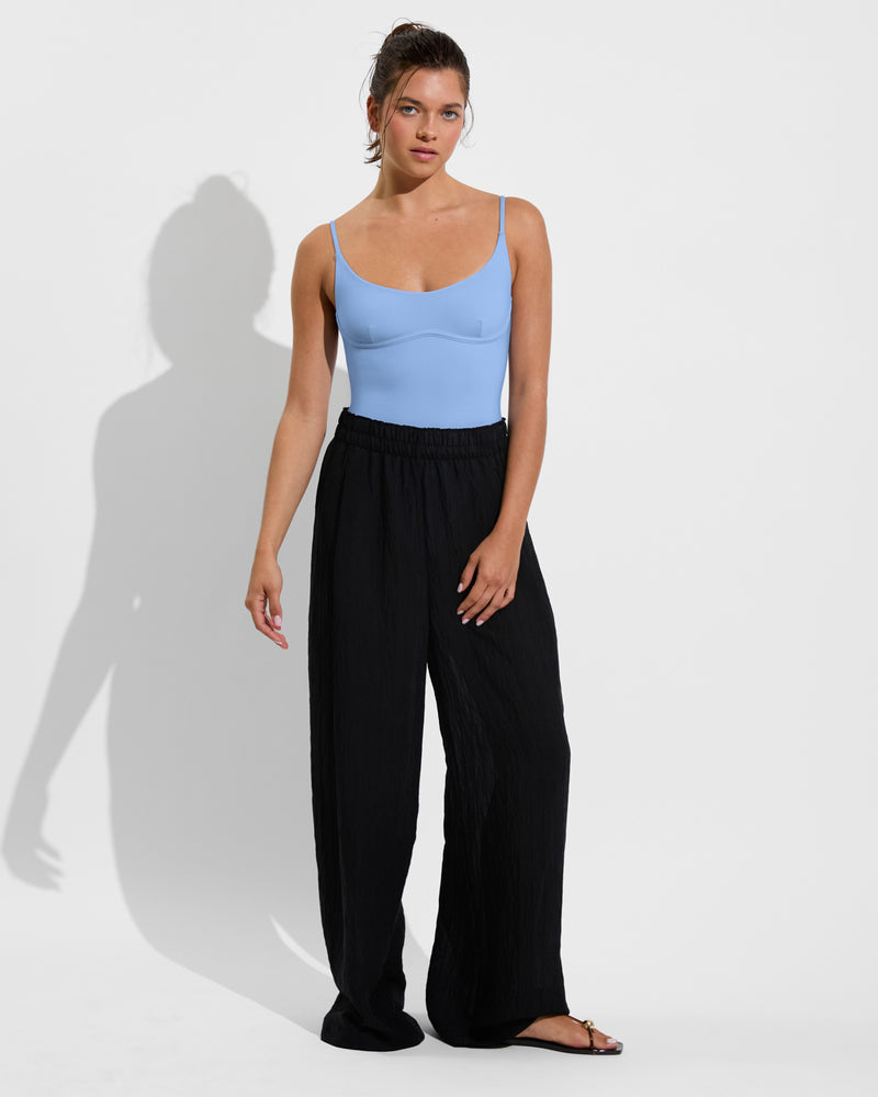 Club Suit - Blue Skies + Day Trip Pant *Sheer Stripe - Jet (Size S) [Photo 1]