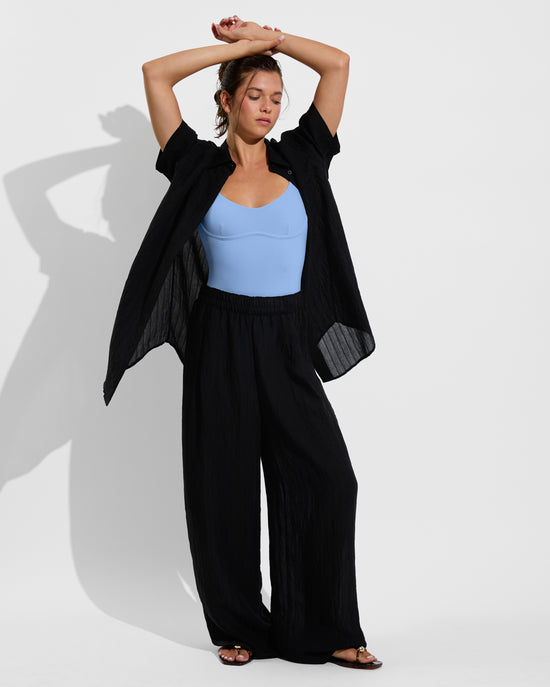 Club Suit - Blue Skies + Day Trip Pant *Sheer Stripe - Jet (Size S) 