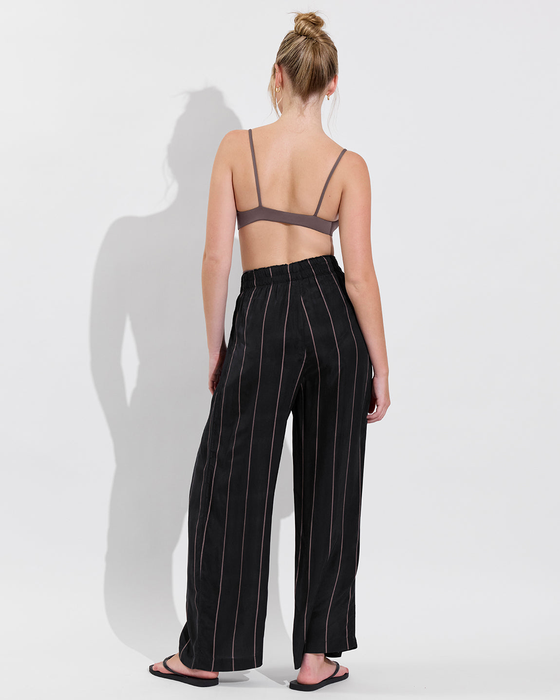 Sunday Top - Stormy + Day Trip Pant - Fancy Stripe: Faded Jet / Stormy (Size S)