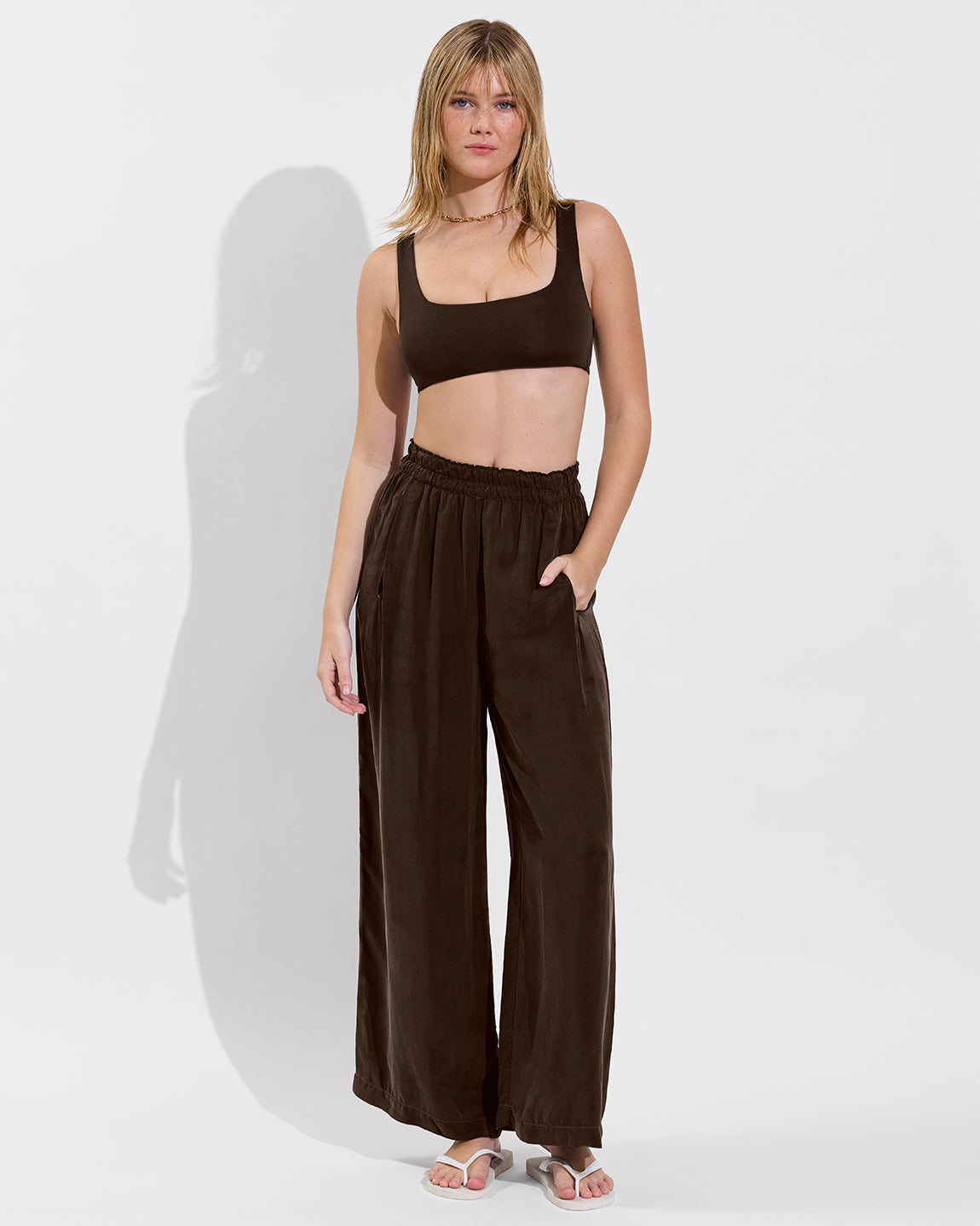 Streamline Top + Day Trip Pant - Cold Brew (Size S)