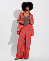 Day Trip Pant - Sports Stripe: Mirage / Aperol