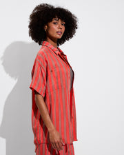 Day Trip Pant + Day Trip Button Down - Mirage / Aperol (Size S) + Fast Track Suit - Stormy (Size S)