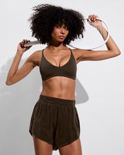 Sunday Top + Day Trip Short - Cold Brew (Size S)