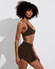Sunday Top + Day Trip Short - Cold Brew (Size S)