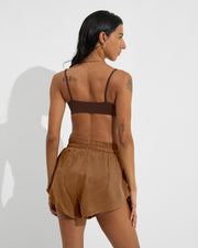 Pool Days Top - Cold Brew + Day Trip Short - Tan Lines (Size S)