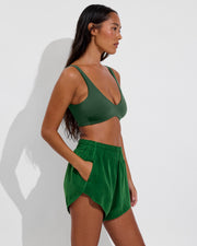 Sunday Top D+ (32DD, Size S) + Day Trip Short - Tropics (Size S)
