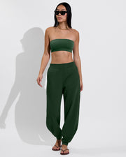Tubular Top + Field Day Sweatpant - Palm (Size S)