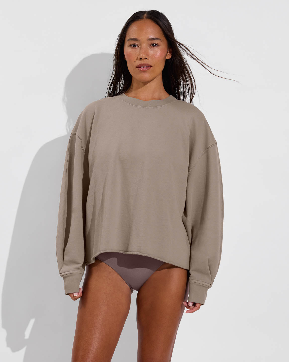 Field Day Sweatshirt - Beach (Size S/M) + Hi Tide Bottom - Stormy (Size S)
