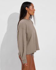 Field Day Sweatshirt - Beach (Size S/M) + Hi Tide Bottom - Stormy (Size S)