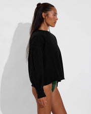 Field Day Sweatshirt - Jet (Size S/M) + Throwback Bottom - Palm (Size S)