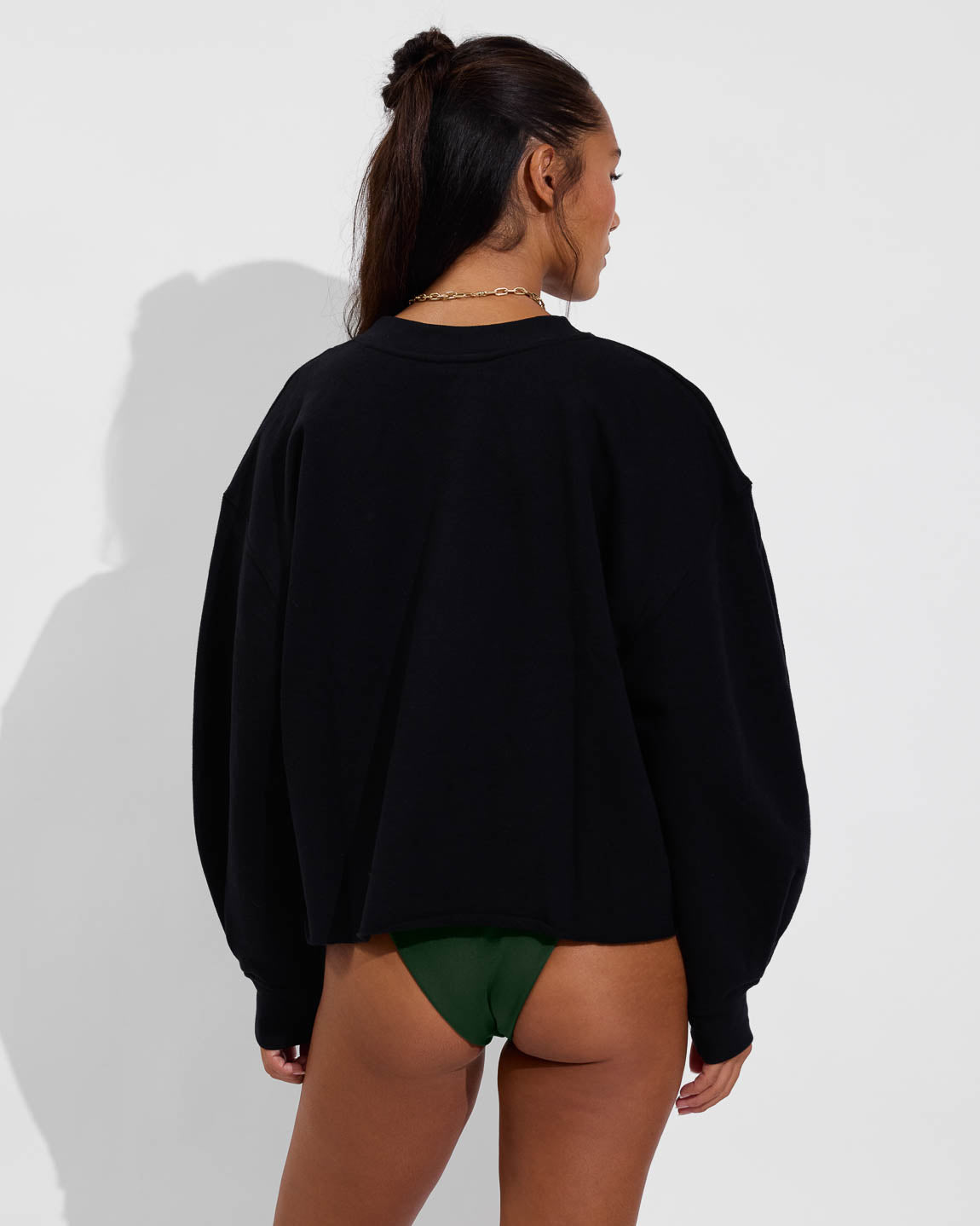 Field Day Sweatshirt - Jet (Size S/M) + Throwback Bottom - Palm (Size S)