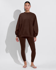 Game Time Sweatshirt + Super Moves Tight - Cold Brew (Size S)