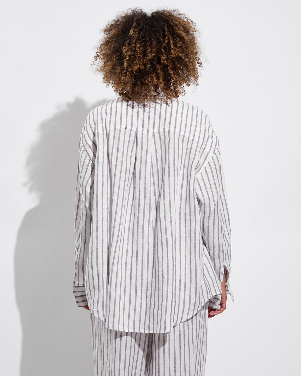 Getaway Button Down + Coastal Pant - Coconut / Stormy (Size S)