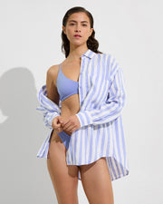 Getaway Button Down - Riptide / Coconut (Size S/M) + Sunday Top + Dip Bottom - Riptide (Size S)