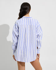 Getaway Button Down - Riptide / Coconut (Size S/M)