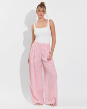 Streamline Suit - Coconut + Coastal Pant - Coastal Stripe: Sweet Chili Heat / Coconut (Size S)