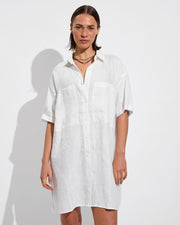 Getaway Mini Dress - Coconut (Size S)