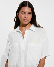 Getaway Shirt Dress - Coconut (Size S/M)