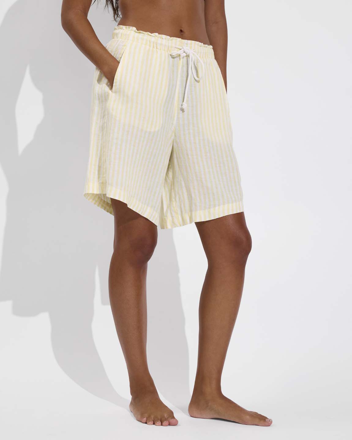 Getaway Short 9" - Bungalow Stripe: Melt / Coconut (Size S)
