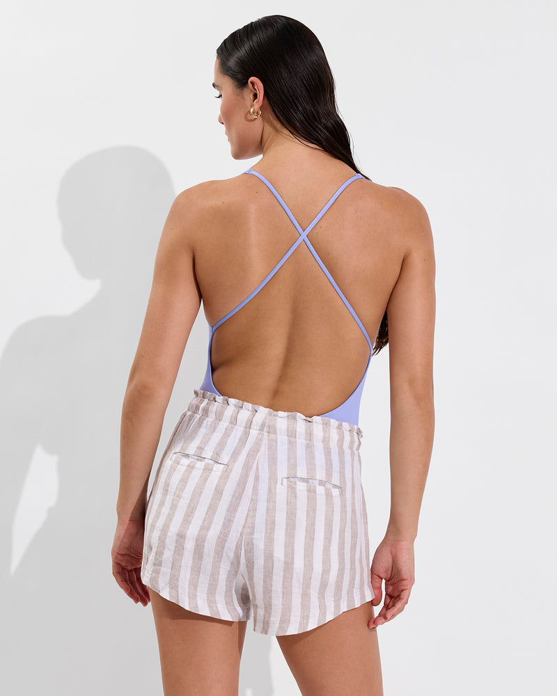 Weekender Suit - Riptide + Getaway Short - Beach / Coconut (Size S)