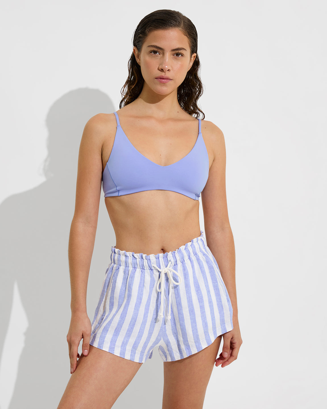 Sunday Top - Riptide + Getaway Short - Riptide / Coconut (Size S)