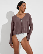 Journey Shirt - Stormy + Hi Hi Bottom - Coconut (Size S)