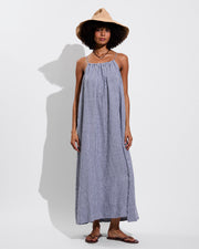 Leisure Maxi Dress - Gingham: Varsity / Coconut (Size S)