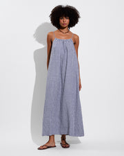 Leisure Maxi Dress - Gingham: Varsity / Coconut (Size S)