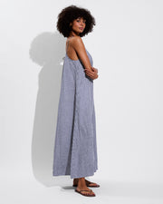 Leisure Maxi Dress - Gingham: Varsity / Coconut (Size S)
