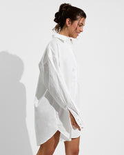 Port Shirt Dress - Coconut (Size S/M)