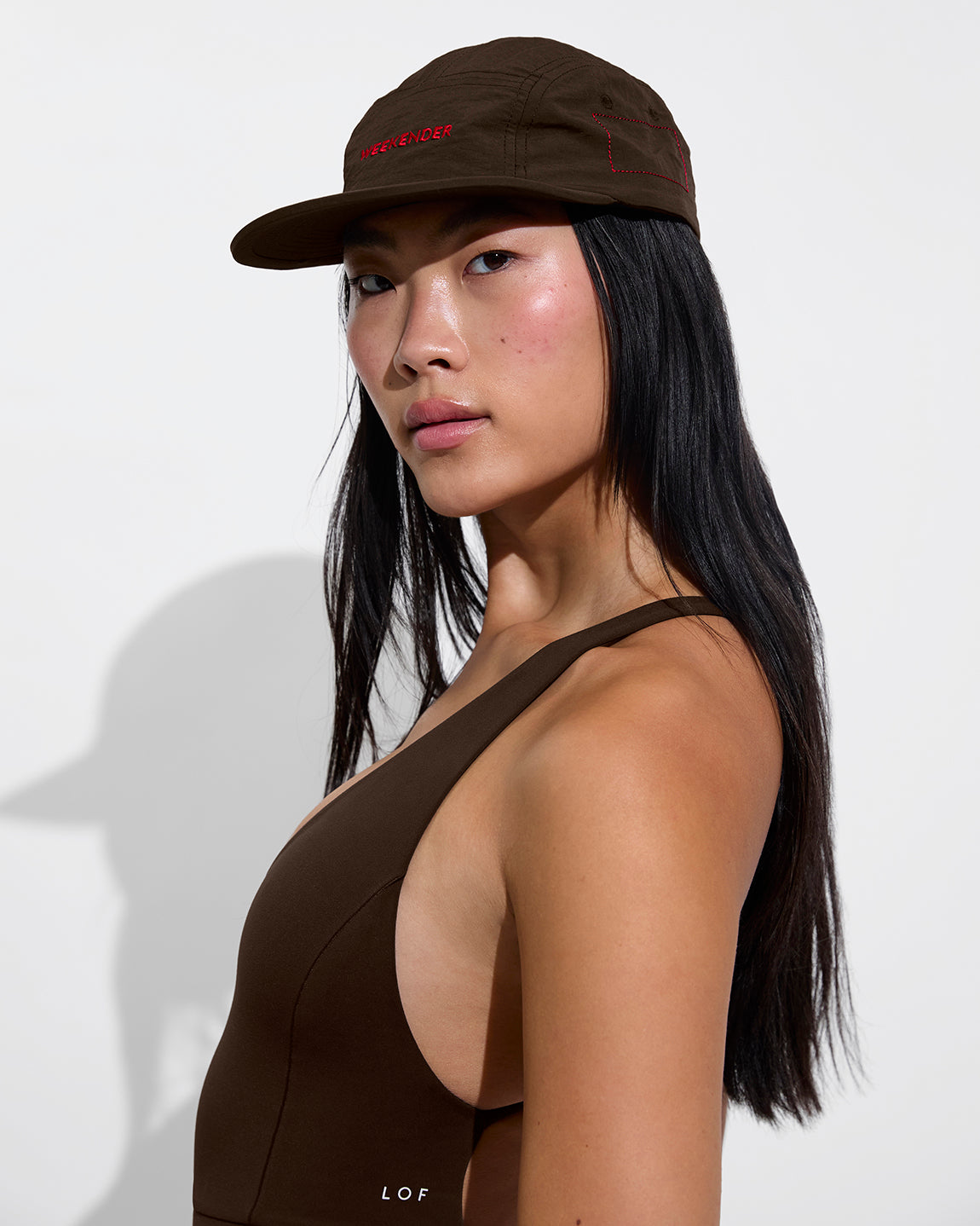 Sand Bar Hat - Weekender + Weekender Playsuit 5" - Cold Brew (Size S)