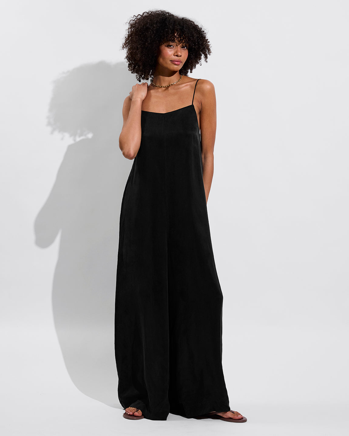 Seaside Jumpsuit - Jet (Size S/M)