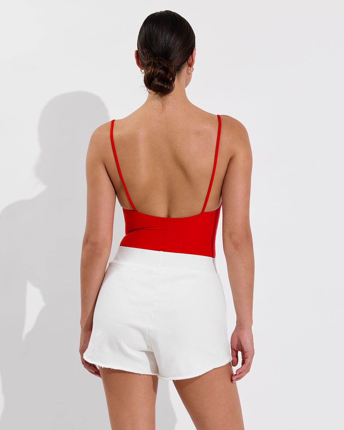 Club Suit - Sweet Chili Heat + Sports & Rec Short - Coconut (Size S)