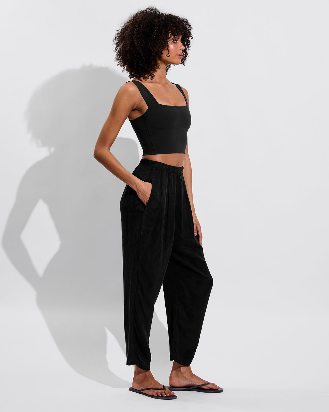 Frame Tank + Sunset Pant - Jet (Size S)
