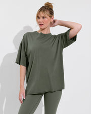 Swell Oversized Tee + Super Moves Tight - Agave (Size S)