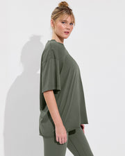 Swell Oversized Tee + Super Moves Tight - Agave (Size S)