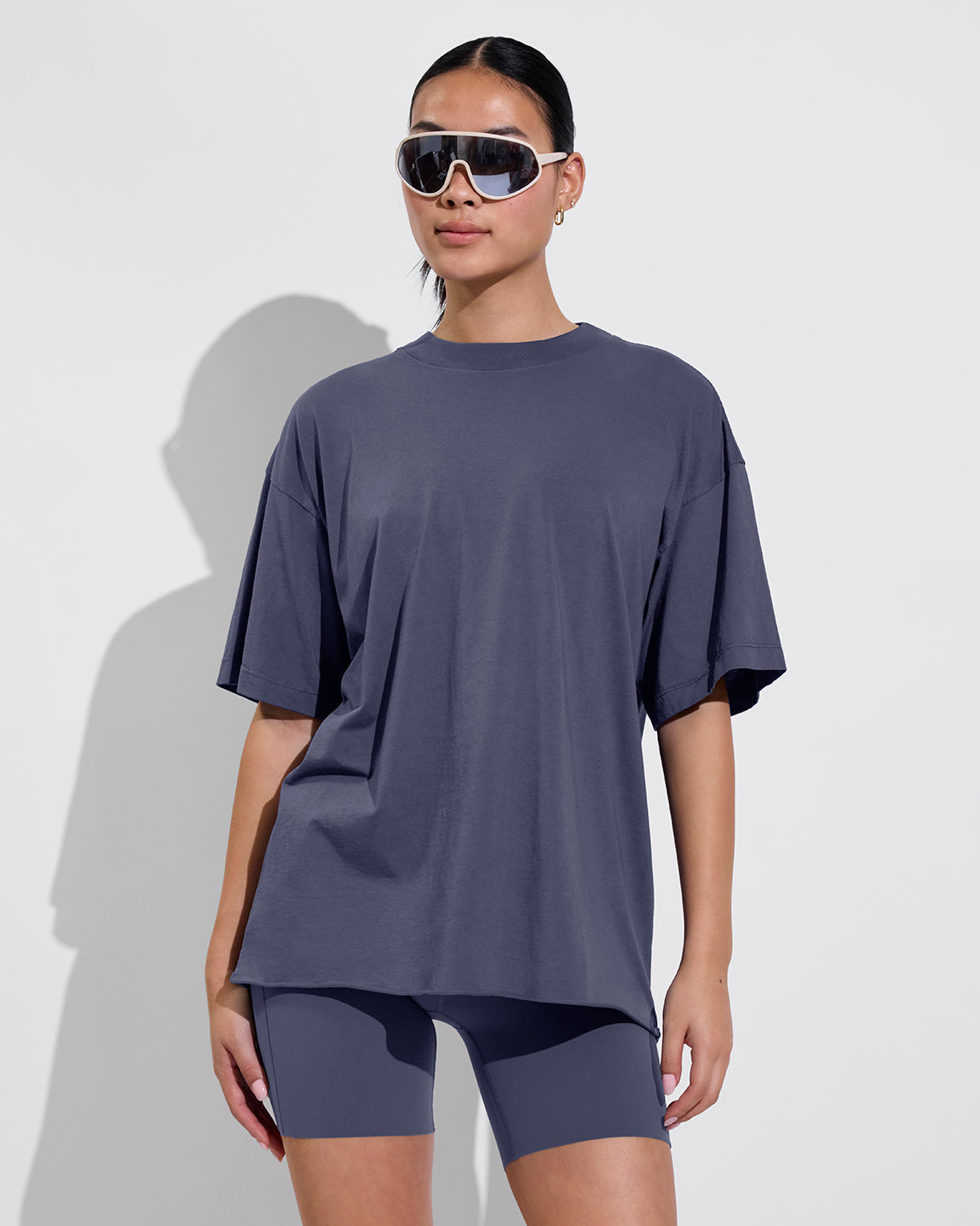 Swell Oversized Tee (Size S/M) + Super Moves Short 5" - Varsity (Size S)
